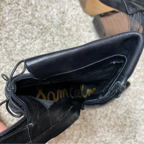 Sam Edelman Martina Corset Booties Black 7 - Picture 8 of 13